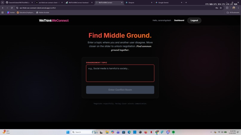 WeThinkWeConnect – screenshot 3