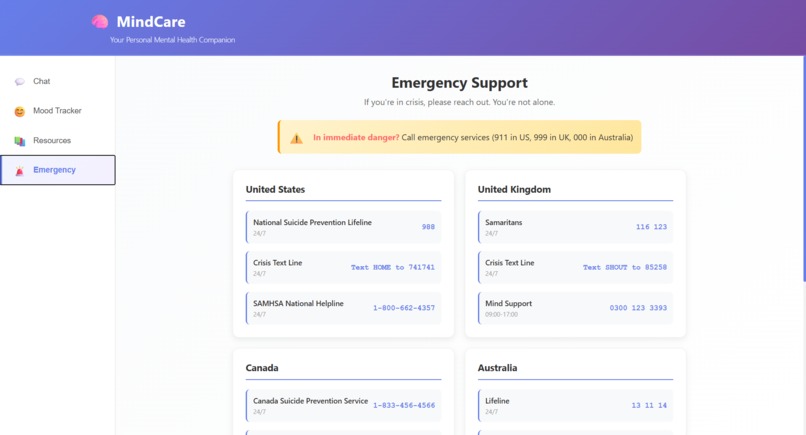 AI Mental Health Chatbot – screenshot 3