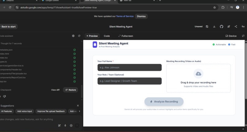 Silent Meeting Agent – screenshot 2