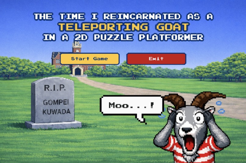 The Time I Reincarnated as a Teleporting Goat in a 2D Puz… – screenshot 1