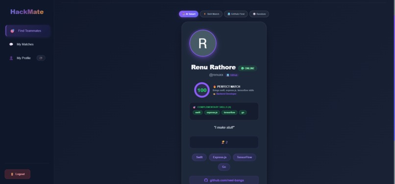 HackMate – screenshot 2
