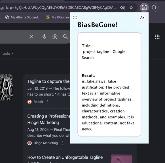 BiasBeGone – screenshot 3