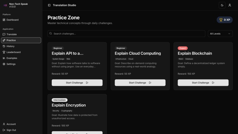 Nontech Speak – screenshot 4