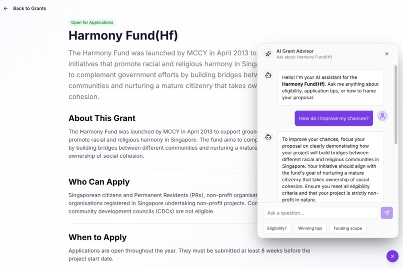 GrantAI – screenshot 5
