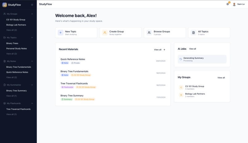 StudyFlow – screenshot 1