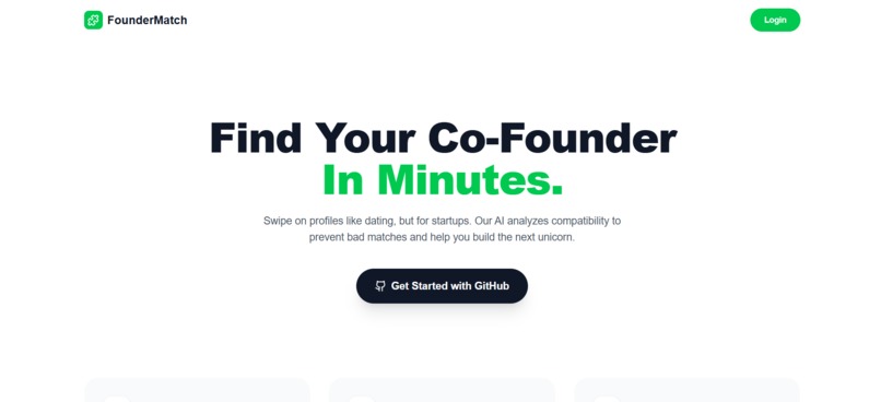 FounderMatch – screenshot 1