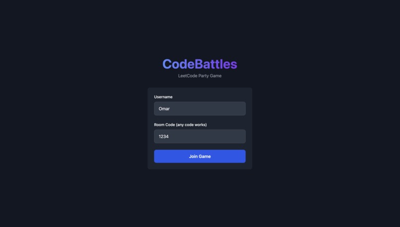 CodeBattles – screenshot 1