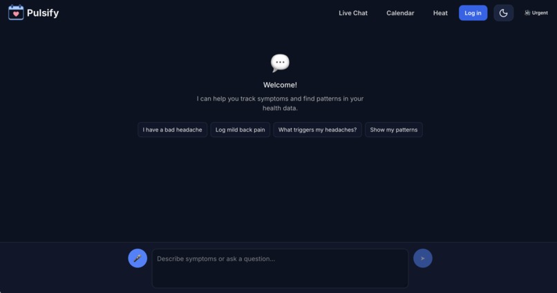 Pulsify (Personal Health Log) – screenshot 2