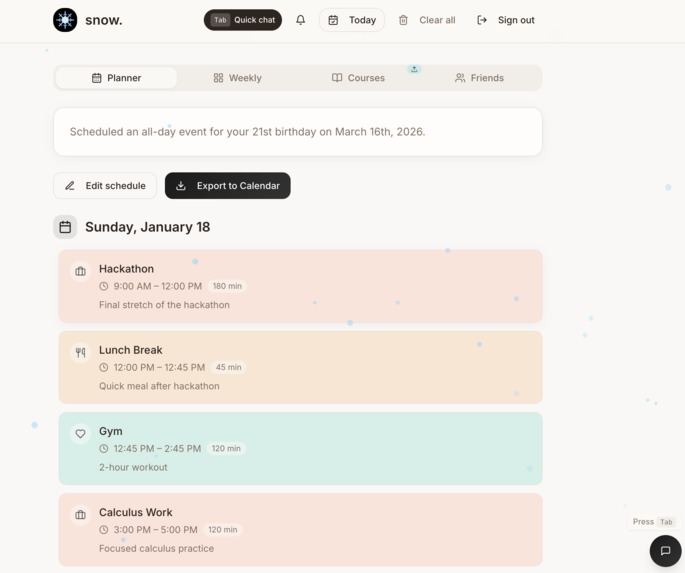 snow. – screenshot 1