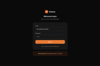 Solace: Compression-Enhanced Agentic Platform for Clinics