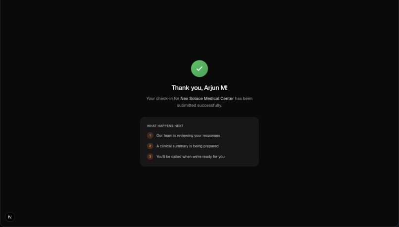 Solace: Compression-Enhanced Agentic Platform for Clinics – screenshot 6