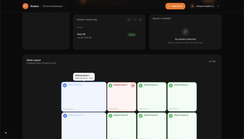 Solace: Compression-Enhanced Agentic Platform for Clinics – screenshot 8
