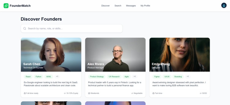 FounderMatch – screenshot 3