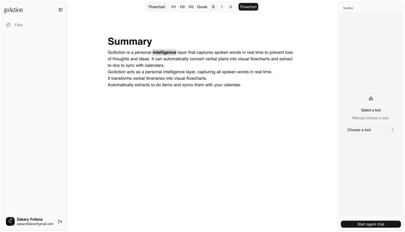 goAction – screenshot 1