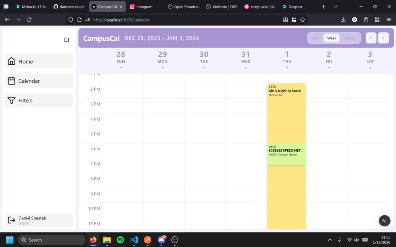 CampusCal – screenshot 4