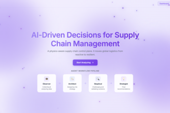 chAIn — A multi-agent resilience engine for global logistic