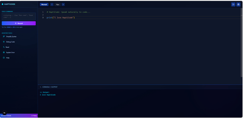 HaptiCode – screenshot 3