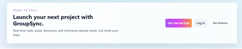 GroupSync – screenshot 1