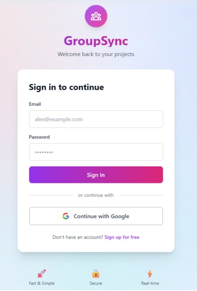 GroupSync – screenshot 3