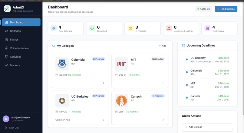 AdmitX – screenshot 3