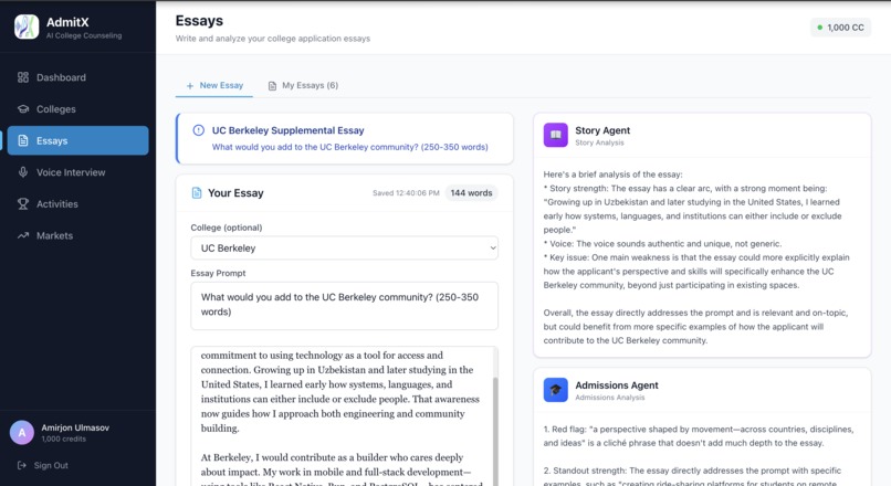 AdmitX – screenshot 4