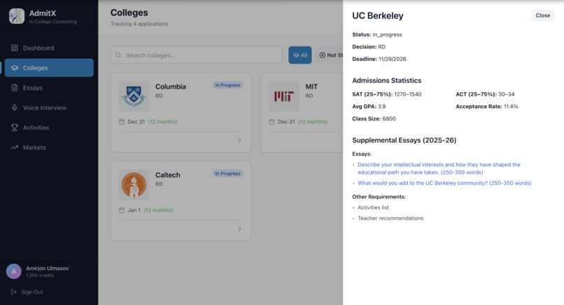AdmitX – screenshot 6