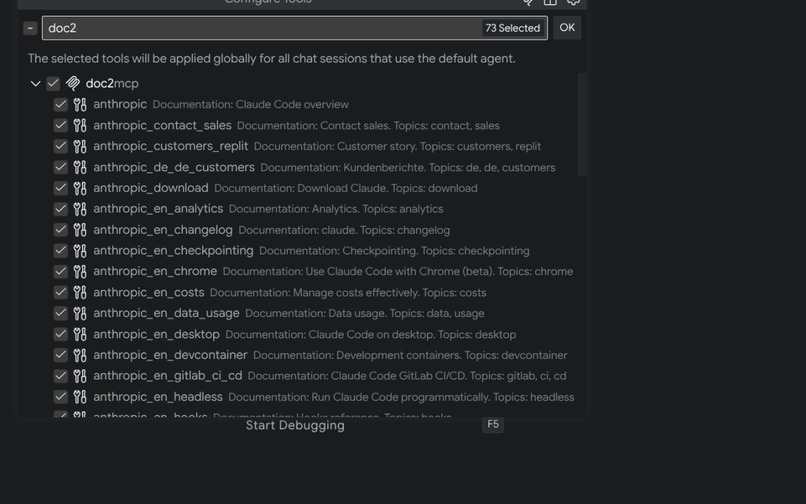 Docs2MCP – screenshot 8