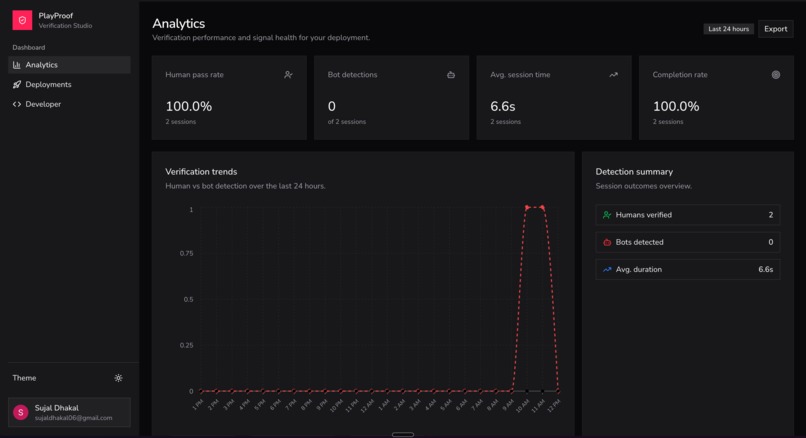 Playproof – screenshot 2