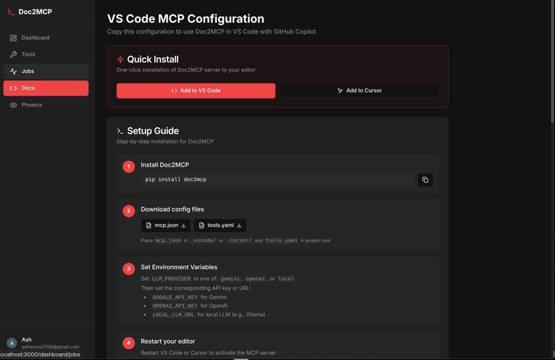 Docs2MCP – screenshot 4