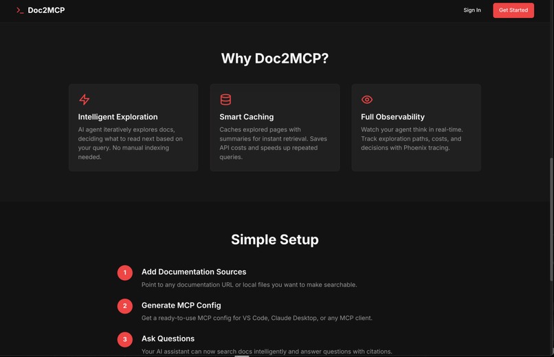 Docs2MCP – screenshot 1