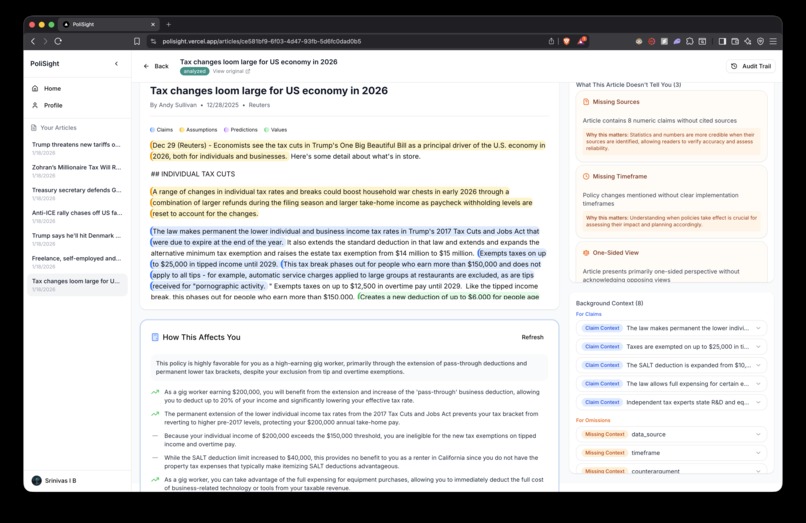 PoliSight – screenshot 3