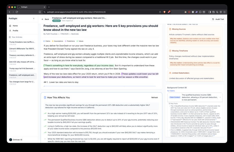 PoliSight – screenshot 4
