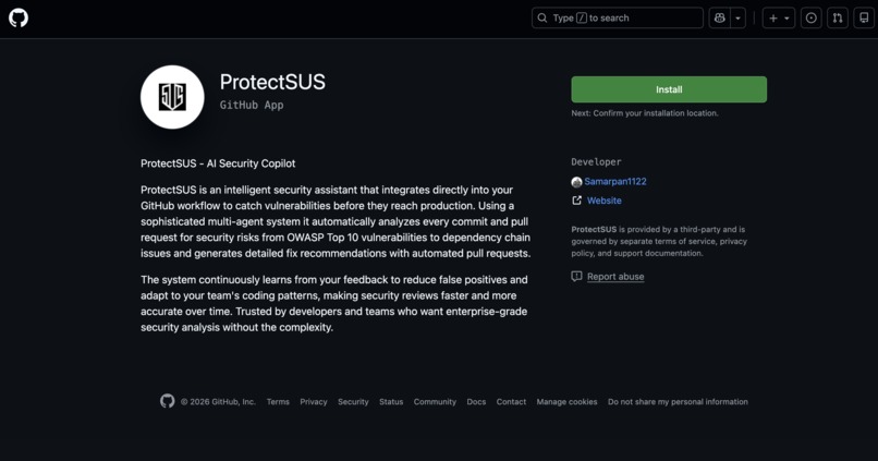 ProtectSUS – screenshot 1