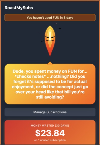 RoastMySubs – screenshot 5