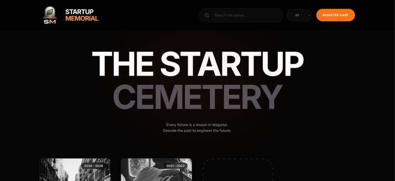 Startup Memorial – screenshot 1