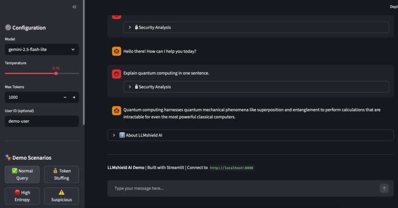 LLMShield – screenshot 2