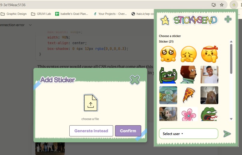Sticky Send – screenshot 2