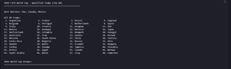 FIFA World Cup 2026 Forecast (AI Oracle) – screenshot 13