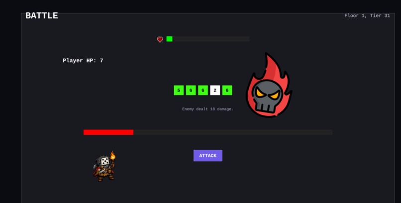 Dice Dungeon – screenshot 1