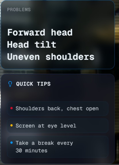 Shrimply: Real-time Posture Monitoring – screenshot 2