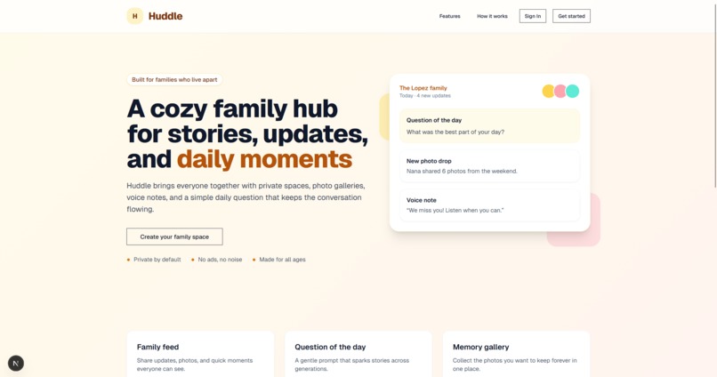 Huddle – screenshot 1
