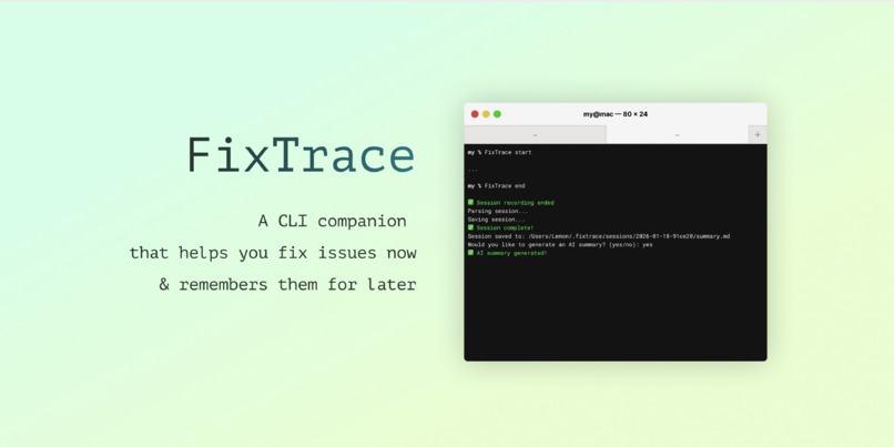 FixTrace – screenshot 1