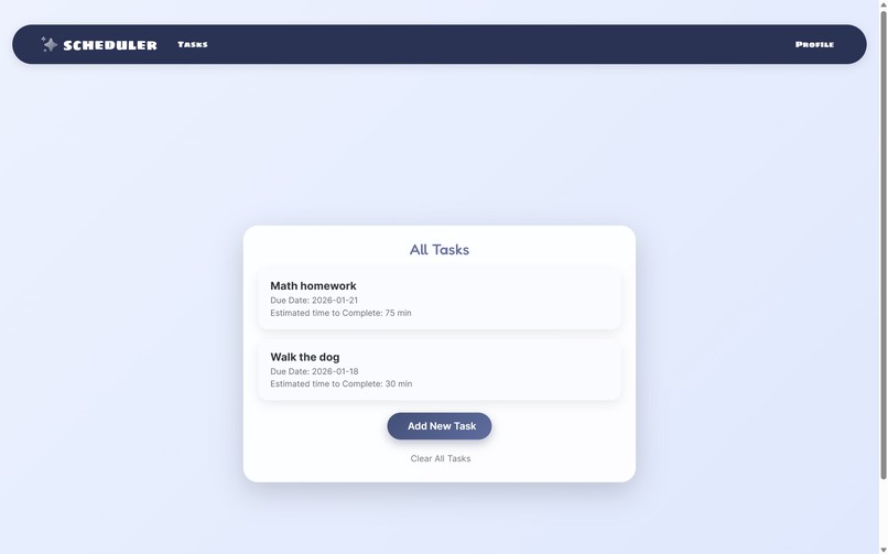 scheduler – screenshot 4