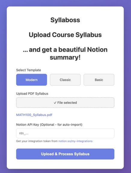 Syllaboss – screenshot 1