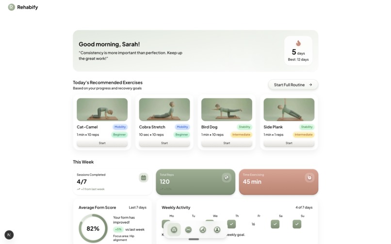 Rehabify – screenshot 7