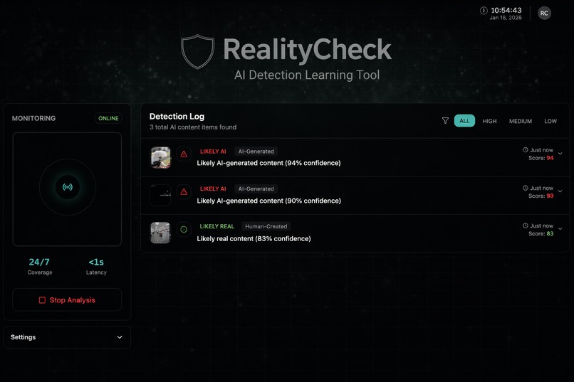 Reality Check – screenshot 1