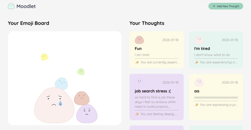 Moodlet – screenshot 1