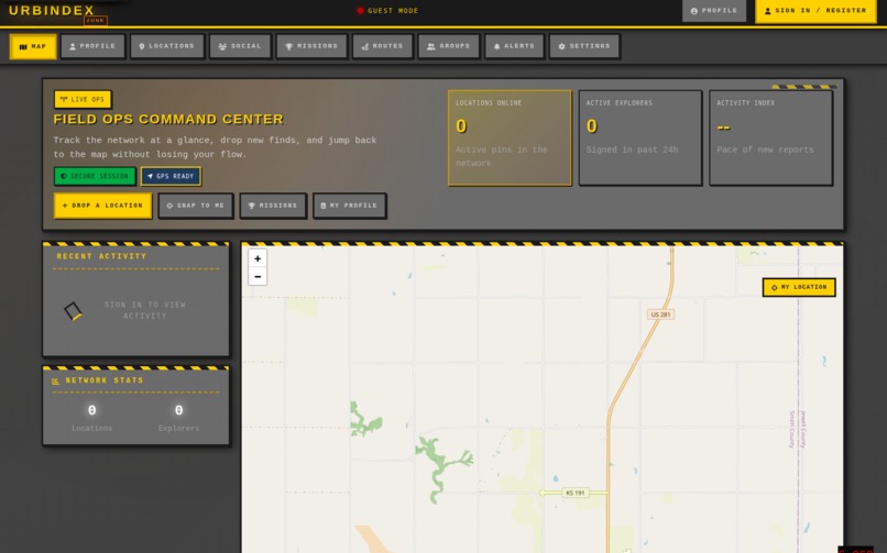 Urbindex – screenshot 1