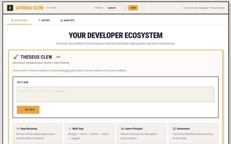 Theseus Clew Part of the Athena Clew Ecosystem – screenshot 1