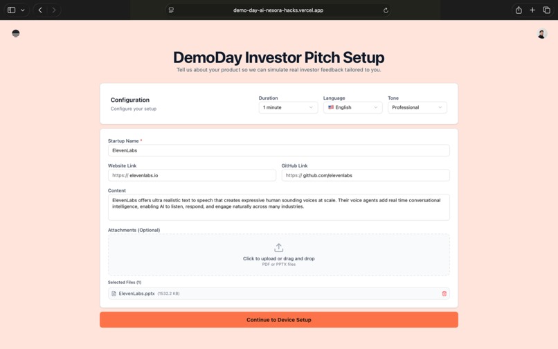 Demo-Day AI – screenshot 3